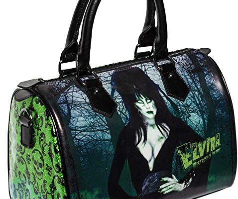 Elvira Zombie Green Glitter Purse Goth Chic Style Kreepsville Halloween Handbag Review