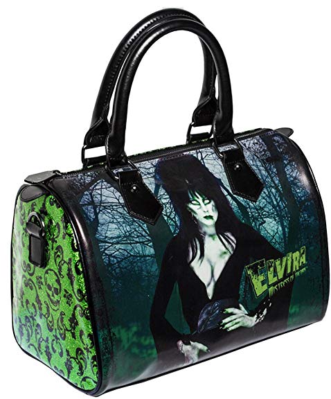 Elvira Zombie Green Glitter Purse Goth Chic Style Kreepsville Halloween Handbag