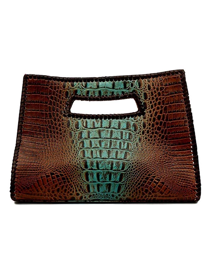 Blazin Roxx Women's Carmel Crocodile Pattern Handbag