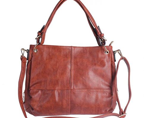 Damara Womens Practical Genuine Leather Handbag Zipper Shoulder Bag Review