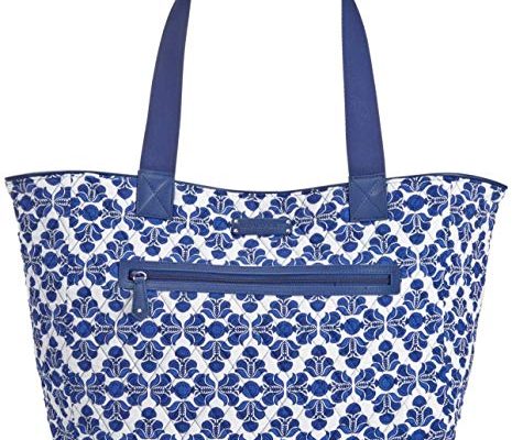 Vera Bradley Women’s Trimmed Reversible Tote Cobalt Tile/Navy Tote Review