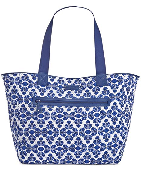 Vera Bradley Women's Trimmed Reversible Tote Cobalt Tile/Navy Tote