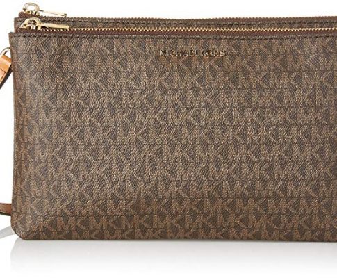 Michael Kors Adele Signature Double Gusset Crossbody, Brown Review