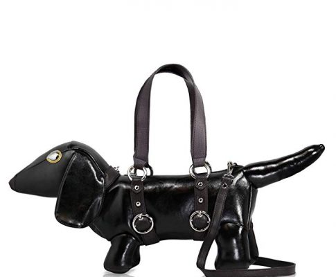 DARLING’S Dachshund Dog Fashion Design Handbag Shoulder Bag – Black Review