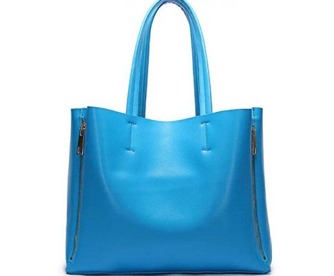 H.Tavel Women’s Genuine Cow Leather Double Zip Large Tote Top-Handle Handbags Purses Clutch Review