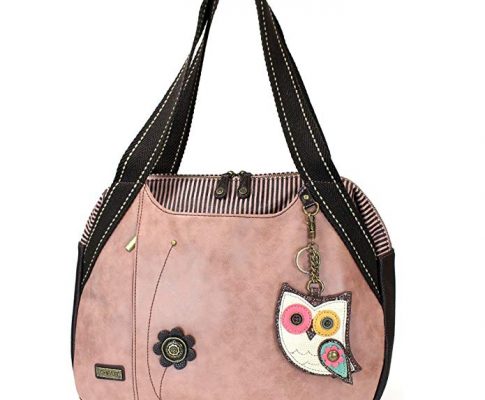 Chala Handbags Dust Rose Shoulder Purse Tote Bag with Key Fob/ Coin Purse Review