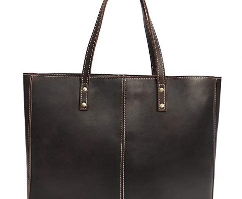 Polare Vintage Full Grain Leather Tote Bag Elegant Shopper Shoulder Bag Review