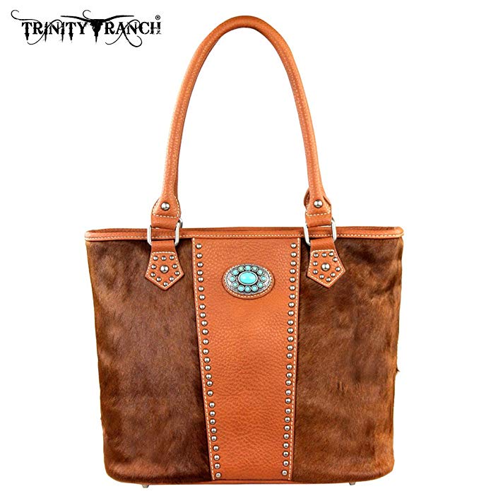 TR17-8317 Trinity Ranch Cowhide Collection Handbag