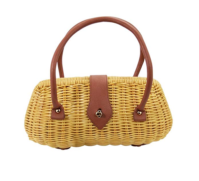 Banned Vintage Style Wicker basket Erin Handbag