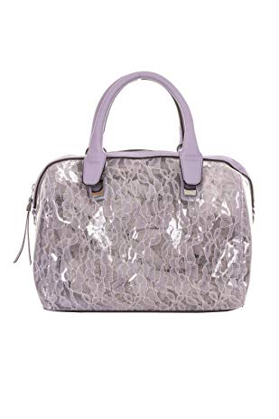 LCOLETTE Two In One Lace Back Clear Top Handle Satchel Bag With Strap 15720