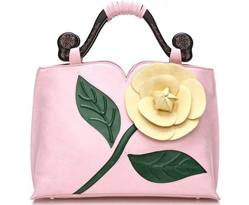 AnKoee Ladies Flower PU Leather Shoulder Bag Handbag Messenger Bag Review