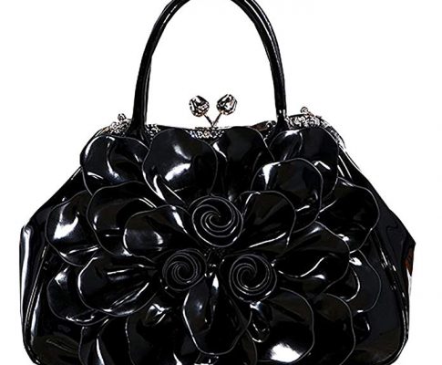 Kaxidy Fashion Lady Women Girl Patent Leather Tote Shoulder Bag Handbag Shopper Hobo Bag Messenger Flowers Handbags Review