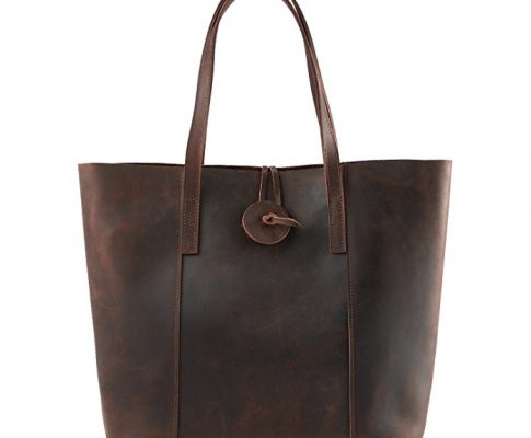 Kattee Women’s Vintage Cow Leather Tote Shopper Shoulder Bag Review