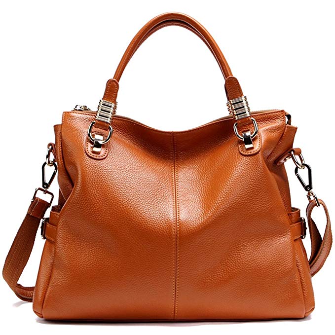 Women's First Layer Cowhide Leather Hobo Tote purse Satchel Vintage Handbag/Shoulder Strap