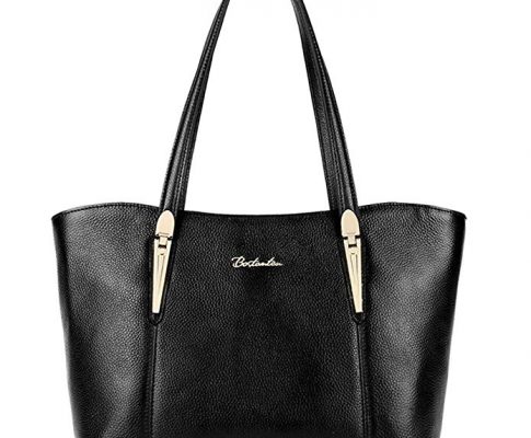 BOSTANTEN Women Leather Handbag Designer Tote Purse Shoulder Top-handle Bags Review