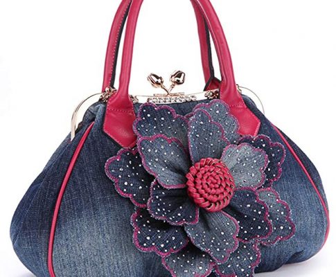 Kaxidy Ladies Girls Womens Denim Handbag Jean Bag Denim Shoulder Bag Shopper Satchel Messenger Tote Bags Review