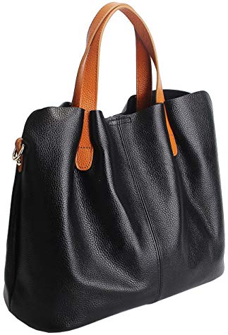 Leather Tote Kenoor Women Fashion Shoulder Bag Set Top Handle Satchel Purse 2 in 1 Handbags