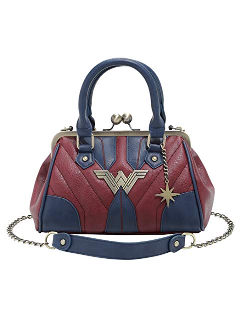 Wonder Woman DC Comics Kisslock Satchel Bag