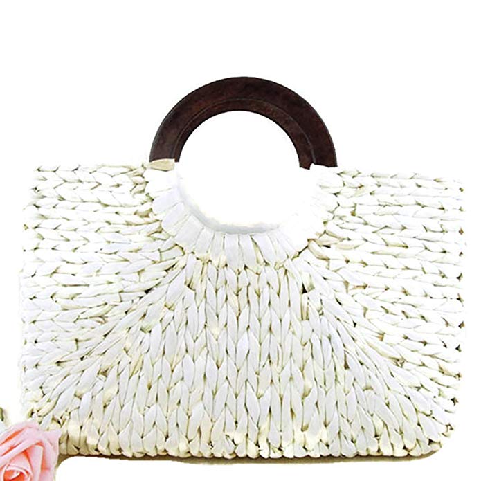 Top Handle Straw Handbag | Casual Women Satchel | Travel Tote | Everyday Large Bag