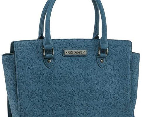 GG Rose by Rock Rebel Sugar Skull Embossed Handbag Purse Mermaid Teal Review