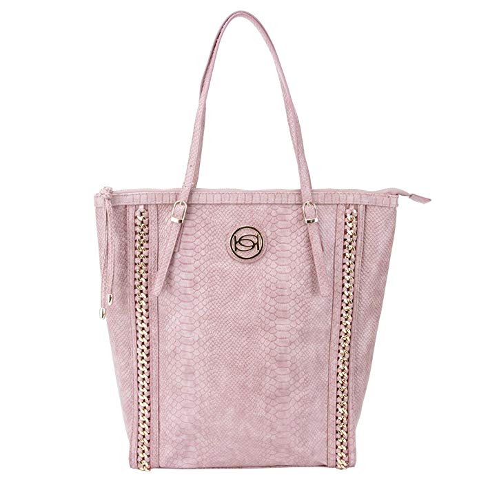 Bebe Lisa North South Tote - Snakeskin