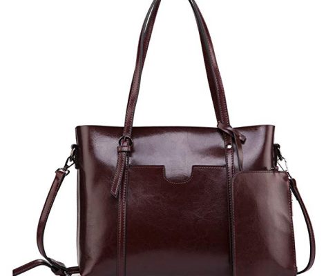 ilishop Genuine Leather Tote Classical Purse Large Capacity Handbag Top Handle Satchel Vogue Cross-bady Shoulder Bag Review