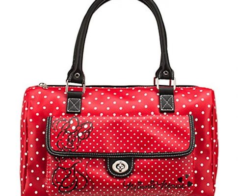 Disney Parks Minnie Mouse Red Polka Dot Barrel Purse Review