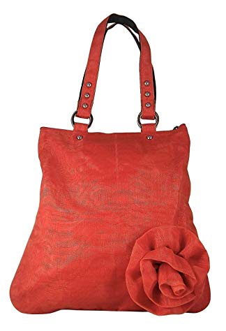 Smateria Women's Cache Flower Lightweight Durable Tote Handbag