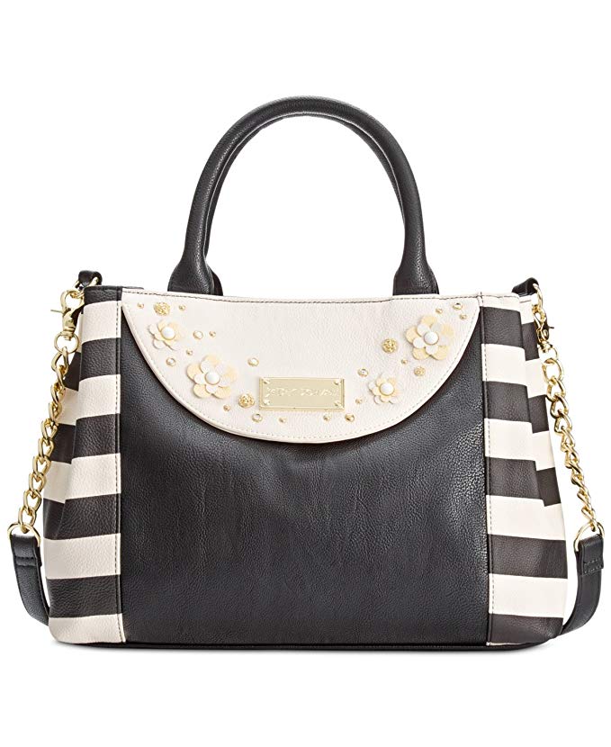 Betsey Johnson Daisy Satchel Black