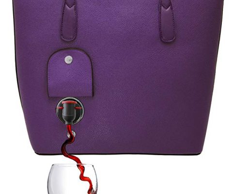 PortoVino Classic Wine Purse (Aubergine) – Fashionable purse with Hidden, Insulated Compartment, Holds 2 bottles of Wine! Review