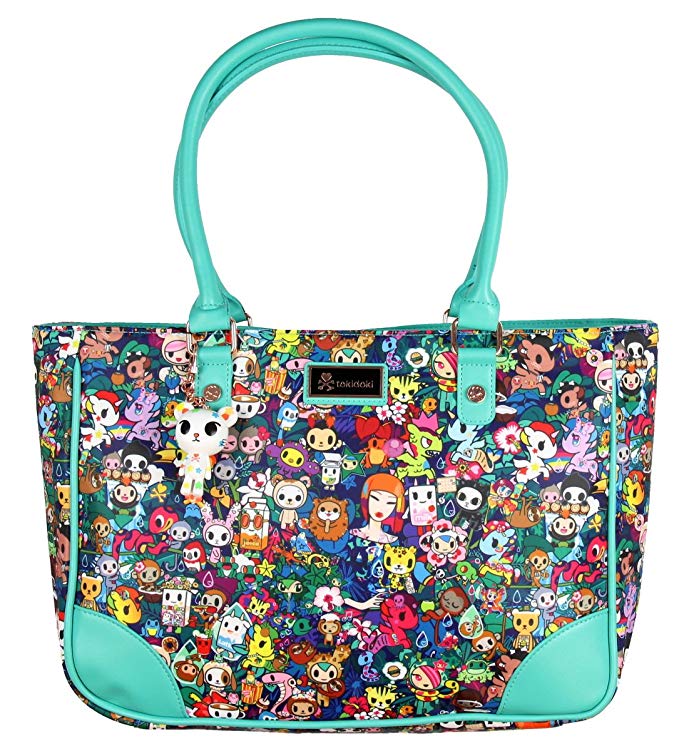 Tokidoki Rainforest Tote Handbag , Green/Multi