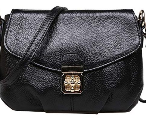 Hereby Kuer Women’s Cow Leather Shoulder Bag Cross Body Handbag satchel Purse Review