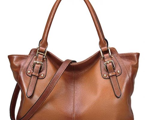 Jack&Chris Leather Shoulder Purses and Handbags for Women Large Tote Crossbody Bag, WB511D (brown) Review