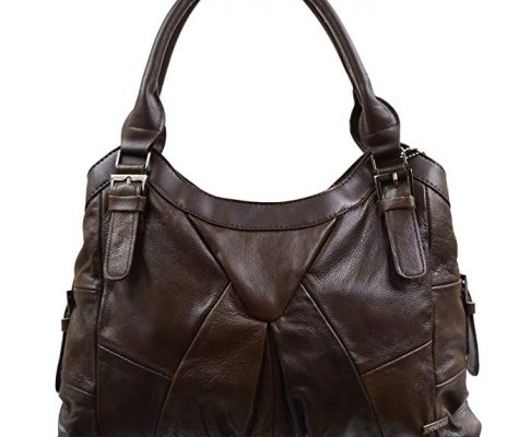 Ladies Practical Leather Handbag with Side Buckle Design Review