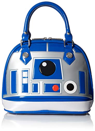 Loungefly Star Wars R2D2 Blue/White/Silver Patent Dome Bag