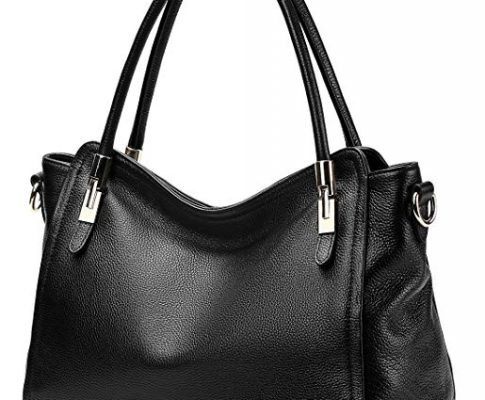 Women’s Vintage Genuine Leather Handbag by COOLCY Tote Shoulder Bag for Ladies Large Capacity Review