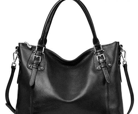 S-ZONE Women’s Vintage Genuine Leather Tote Large Shoulder Bag Upgraded Version with Outside Pocket Review