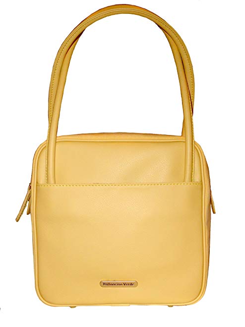 Palloncino Verde Soft Eco Leather Butter Yellow Square Handbag