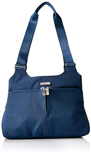 Baggallini Satchel Bag – Lightweight Roomy Purse with Zippered Interior and Exterior Pockets and Removable RFID Wristlet