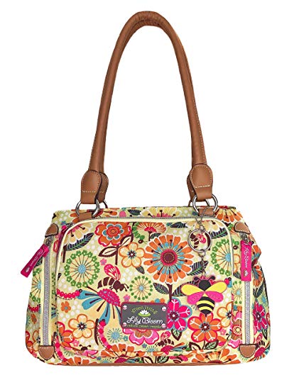 Lily Bloom Triple Section Maggie Multi-Purpose Satchel Bag