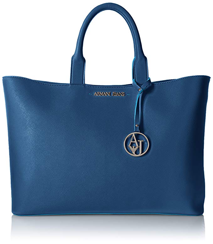 Armani Jeans Saffiano Color Trim Tote