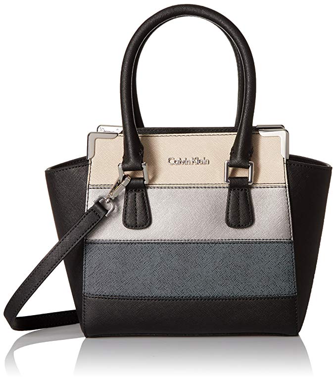 Calvin Klein on My Corner Saffiano Patchwork Mini Satchel